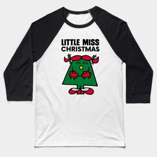 LITTLE MISS CHRISTMAS Baseball T-Shirt